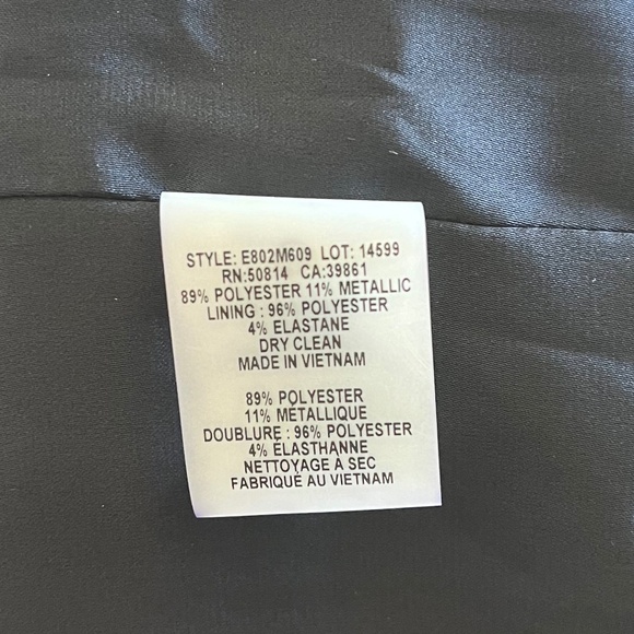 Elie Tahari Tweed Sleeveless Cocktail Metallic Brocade Jacquard Jaelyn Dress - Picture 14 of 16